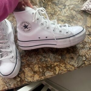 converse white high tops